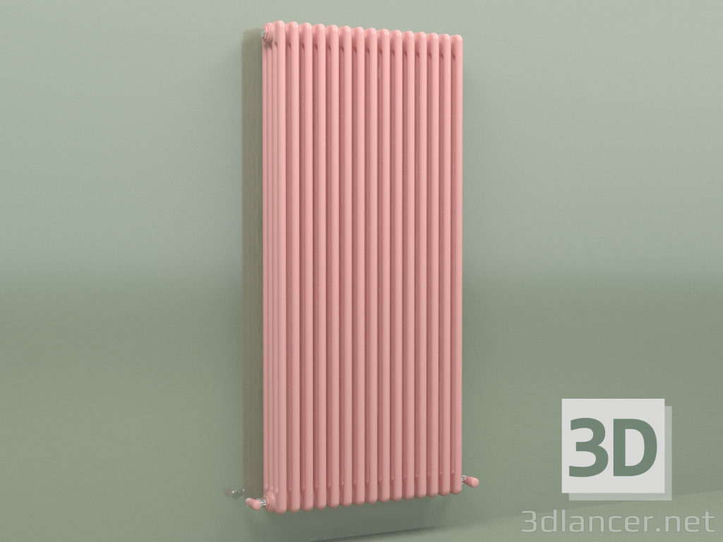 3d model Radiador TESI 4 (H 1500 15EL, Rosa - RAL 3015) - vista previa