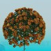 3d model Tree with roses - preview