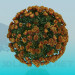 3d model Tree with roses - preview