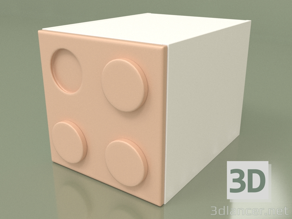 3d model Armario-cubo infantil (Jengibre) - vista previa