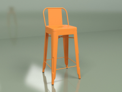 Tabouret de bar Marais Color avec dossier (orange)