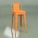 modèle 3D Tabouret de bar Marais Color avec dossier (orange) - preview