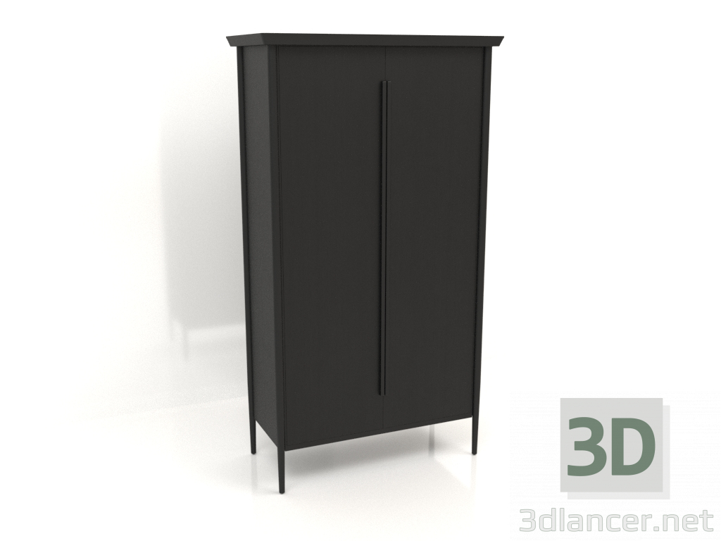 3D Modell Kleiderschrank MC 03 (1114х565х2000, Holz schwarz) - Vorschau