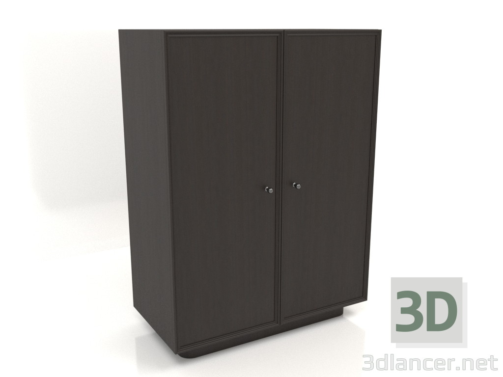 3D Modell Kleiderschrank W 04 (803х406х1082, Holzbraun dunkel) - Vorschau