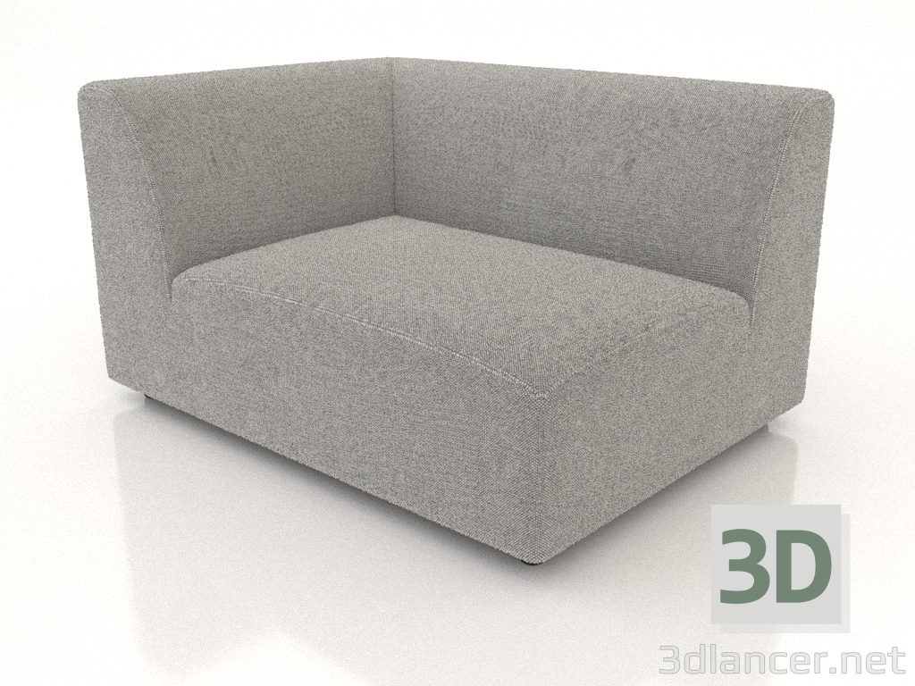 3d model Sofa module corner (L) asymmetric left - preview