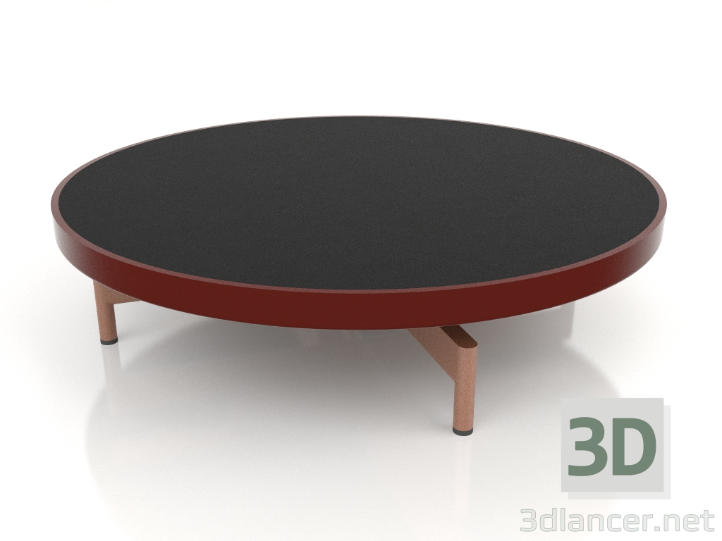 3d model Round coffee table Ø90x22 (Wine red, DEKTON Domoos) - preview