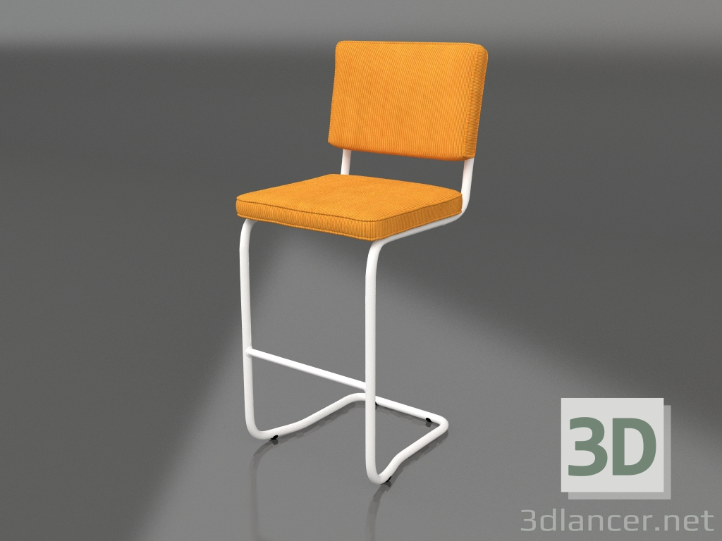 modèle 3D Tabouret de bar Ridge Rib Kink (Jaune) - preview