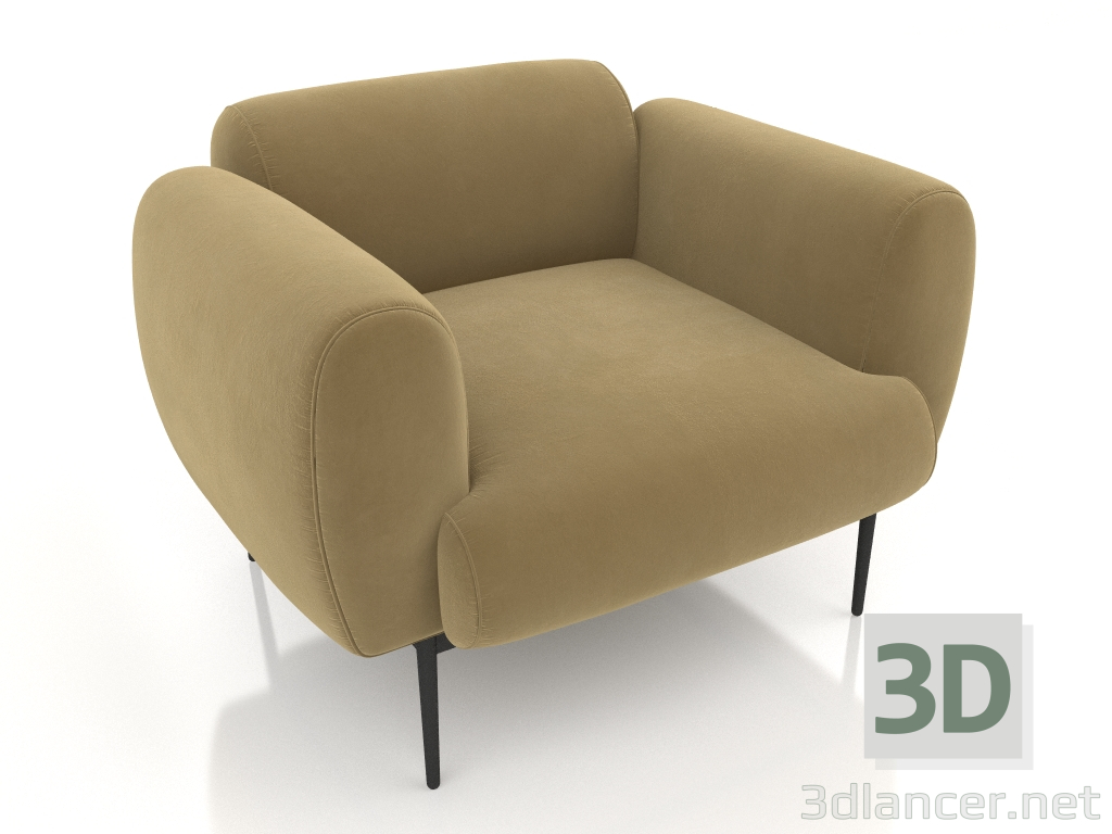 modello 3D Poltrona Nuvola (Avelina 9516) - anteprima