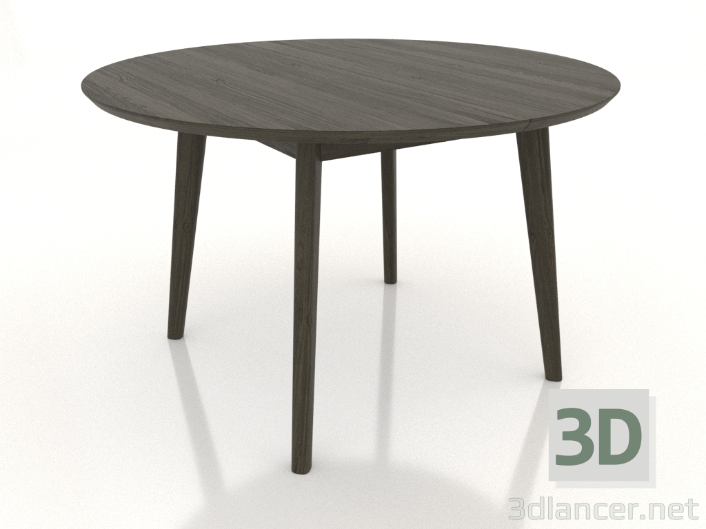 3D Modell Esstisch RUND Ø 1200 mm (Esche Nussbaum) - Vorschau