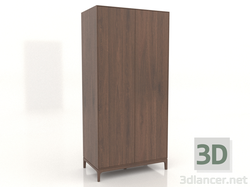 3D modeli Gardırop FARGO 1050x600x2200 mm (tütün meşesi) - önizleme