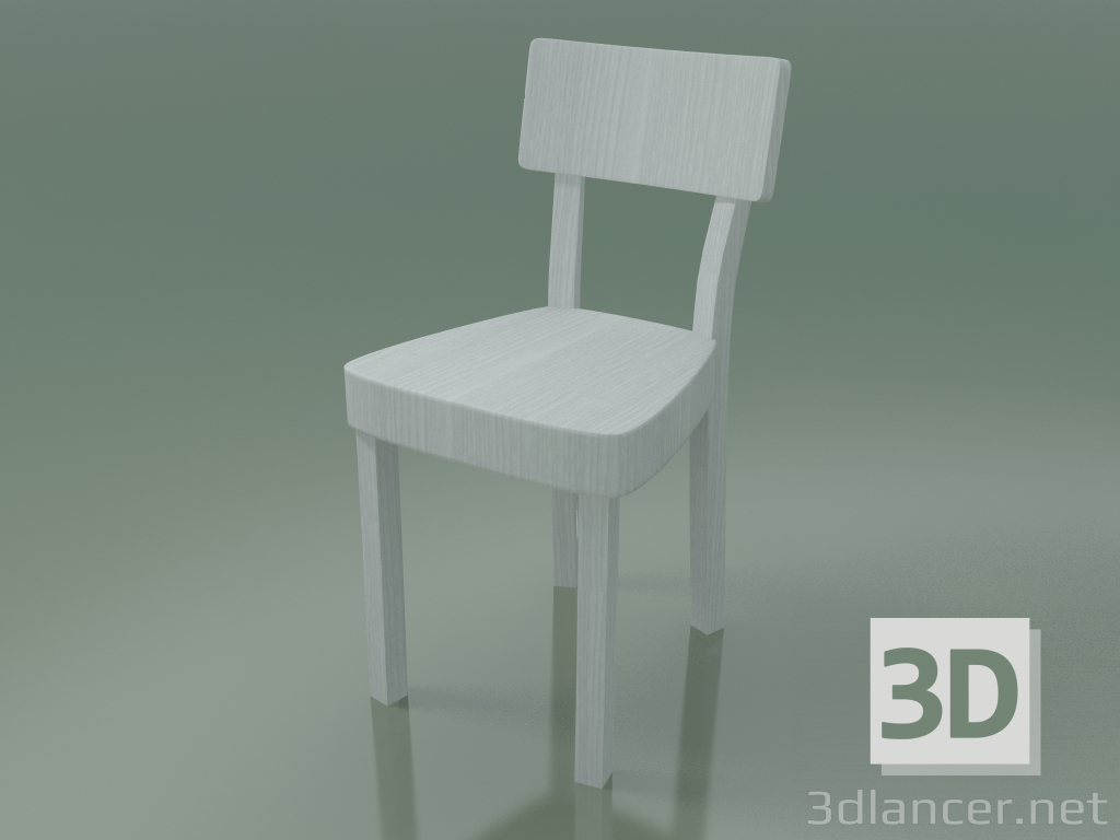 Modelo 3d Cadeira (123, branca) - preview