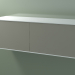 modello 3D Scatola doppia (8AUFBВ03, Glacier White C01, HPL P04, L 144, P 50, H 48 cm) - anteprima