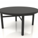 3d model Coffee table (straight end) JT 031 (D=800x400, wood black) - preview