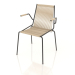 3d model Chair with armrests Noel (Black Base, Nature Flag Halyard) - preview