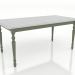 3D Modell Esstisch 1600x800 mm (grün, weiß RAL 9010) - Vorschau