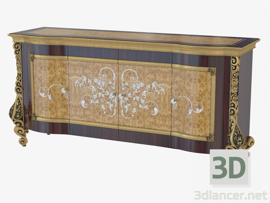 modèle 3D Commode en style classique 503 - preview