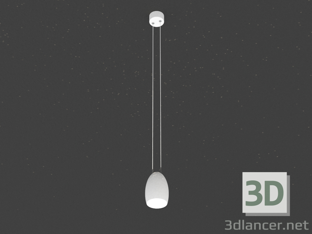 modèle 3D Lampe à suspension (blanc DL18691_WW-S) - preview