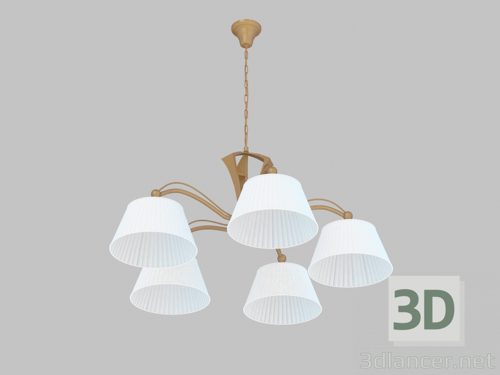 modèle 3D Lustre Confort (9370-5P) - preview