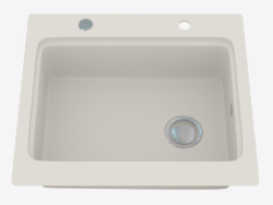 Lavabo, kurutma için kanatsız 1 kase - Alabaster Modern (ZQM A103)