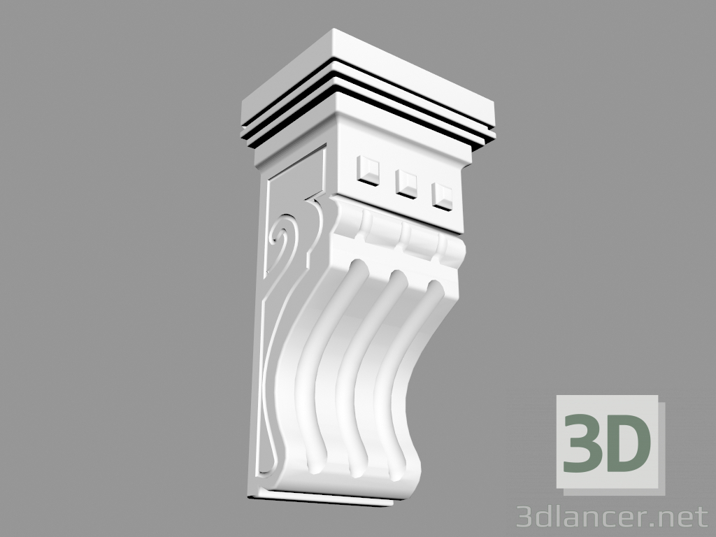 3d model Soporte (КР20) - vista previa