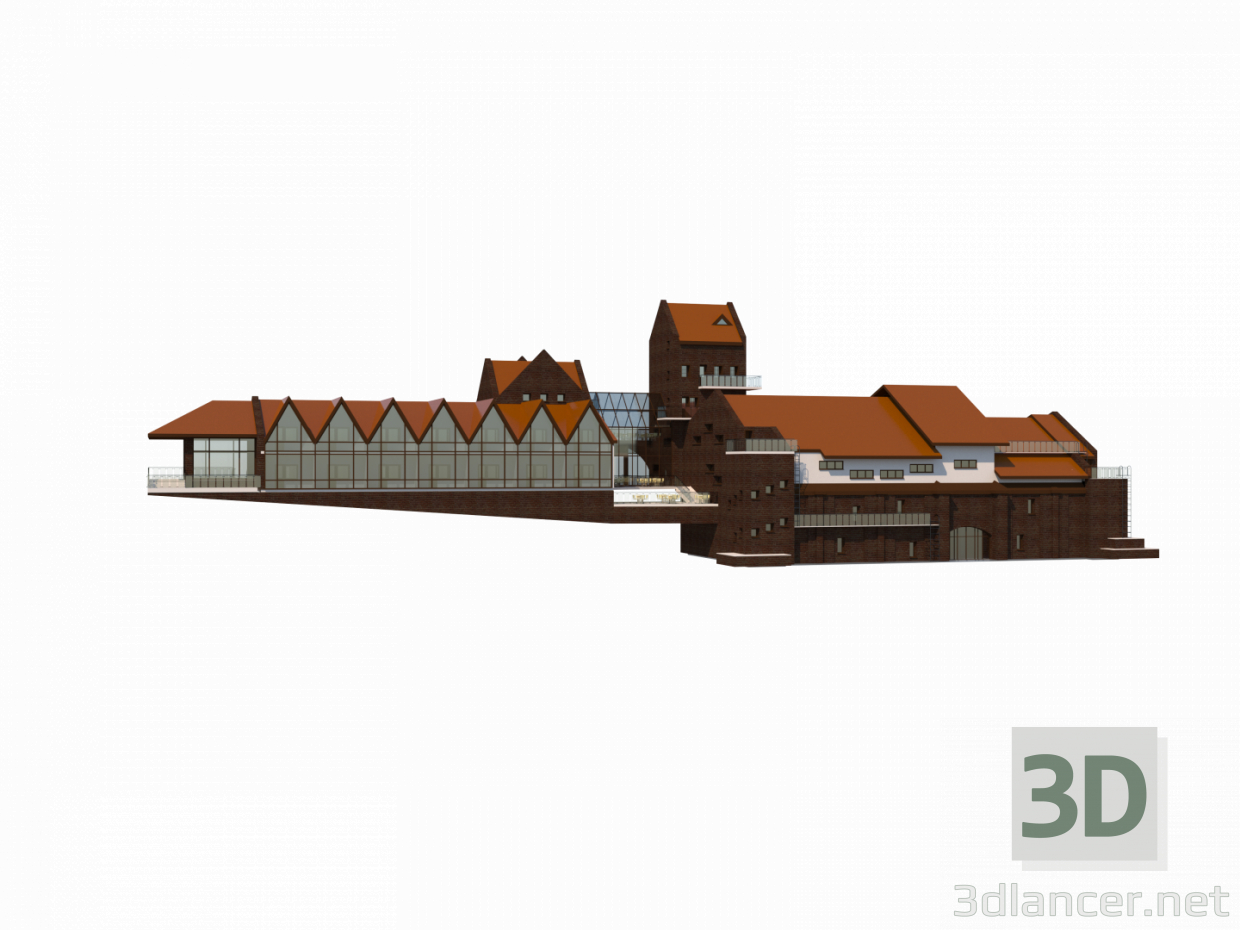 3d model Castillo - vista previa