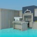 3d model Kitchen - preview