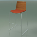 3d model Bar stool 0305 (on a sled, with a pillow on the seat, teak effect) - preview