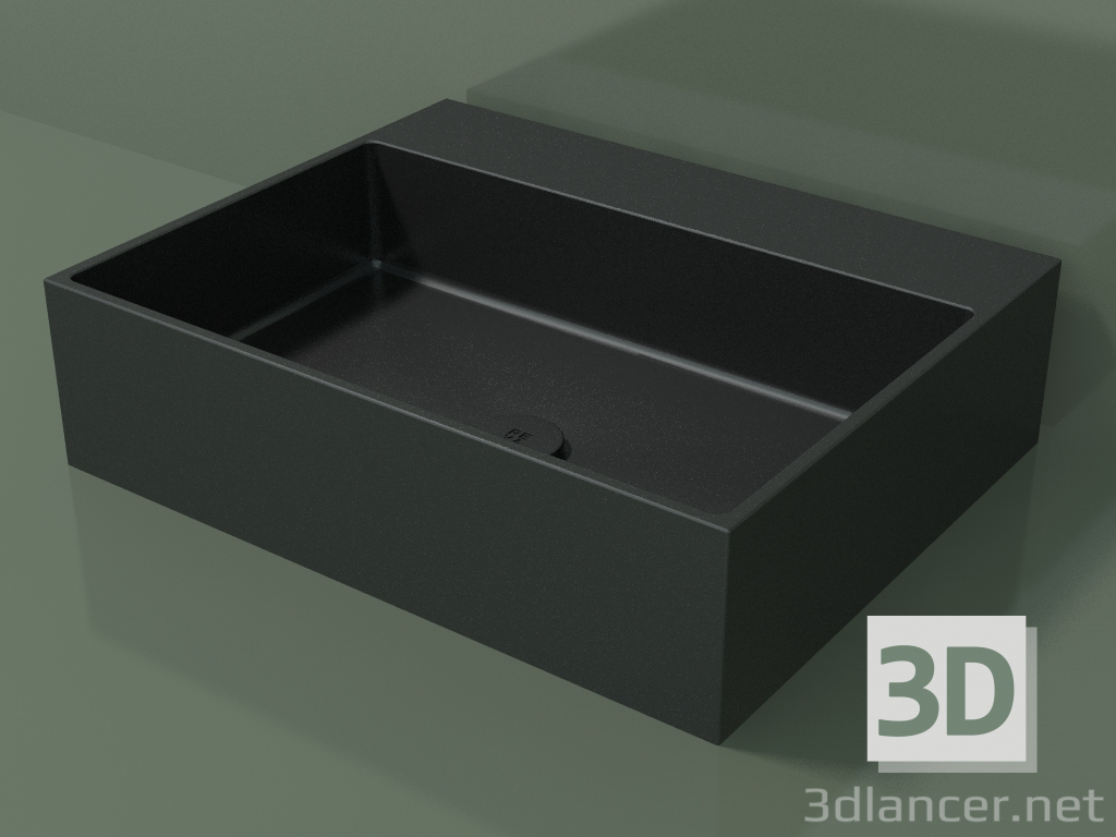 3D modeli Tezgah üstü lavabo (01UN31302, Deep Nocturne C38, L 60, P 48, H 16 cm) - önizleme