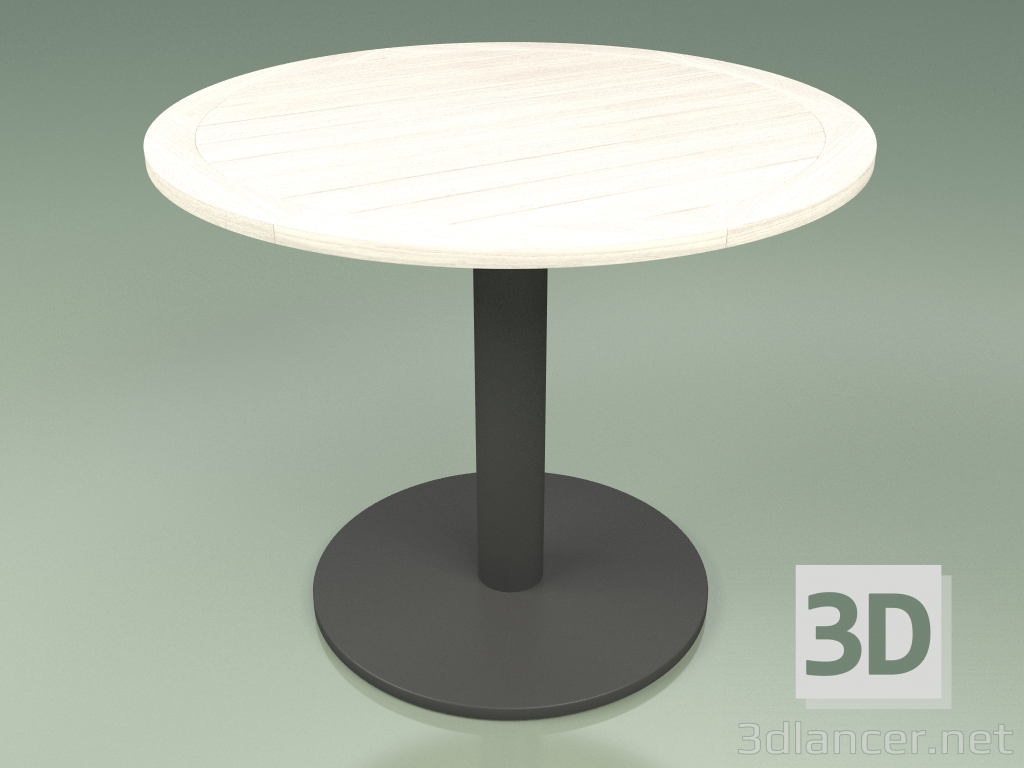 3d model Mesa 003 (Teca de color blanco resistente al humo de metal, resistente a la intemperie) - vista previa