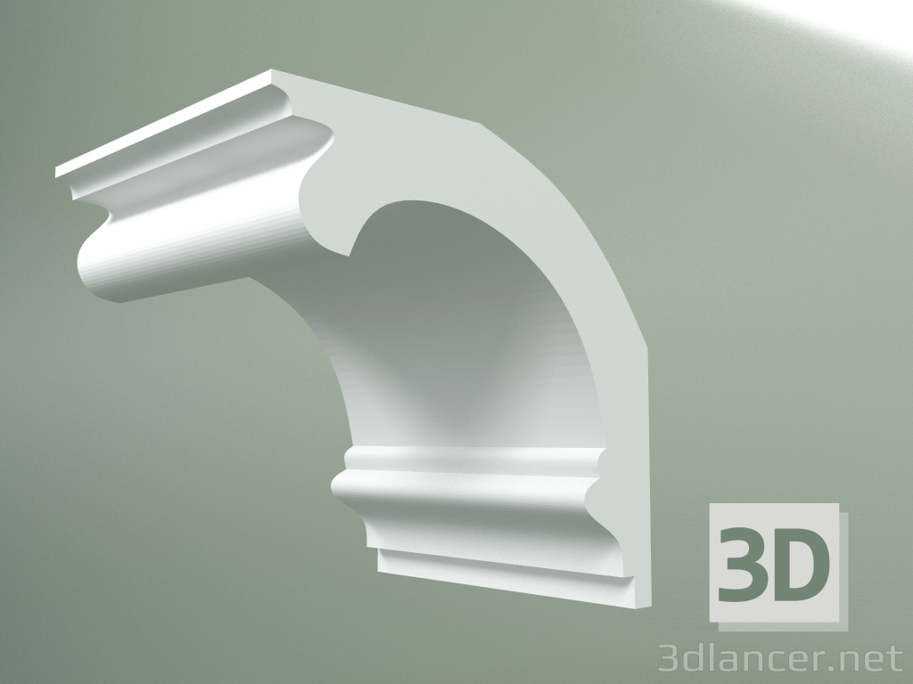 3d model Plaster cornice (ceiling plinth) KT113 - preview