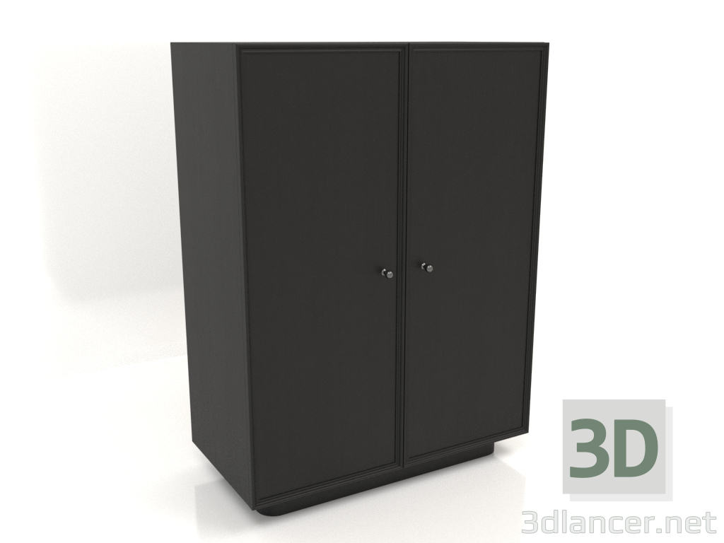 3D Modell Kleiderschrank B 04 (803x406x1082, Holz schwarz) - Vorschau