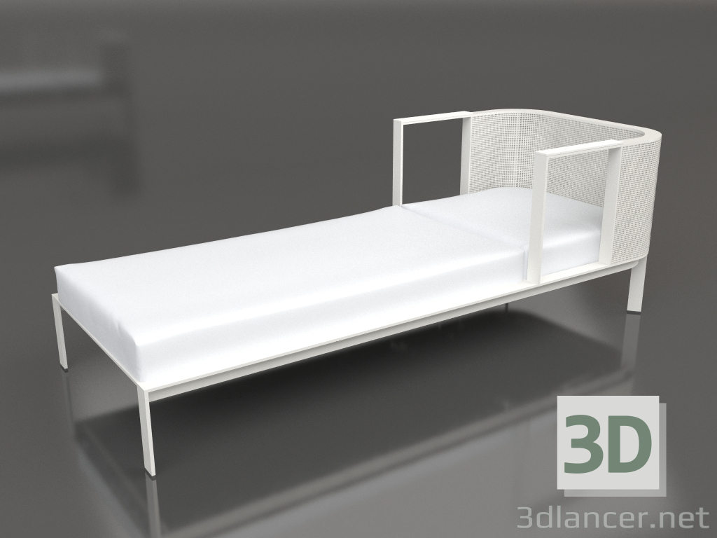 3D Modell Chaiselongue (Achatgrau) - Vorschau