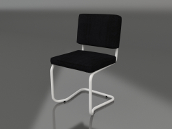 Ridge Rib Kink Chair (Black)