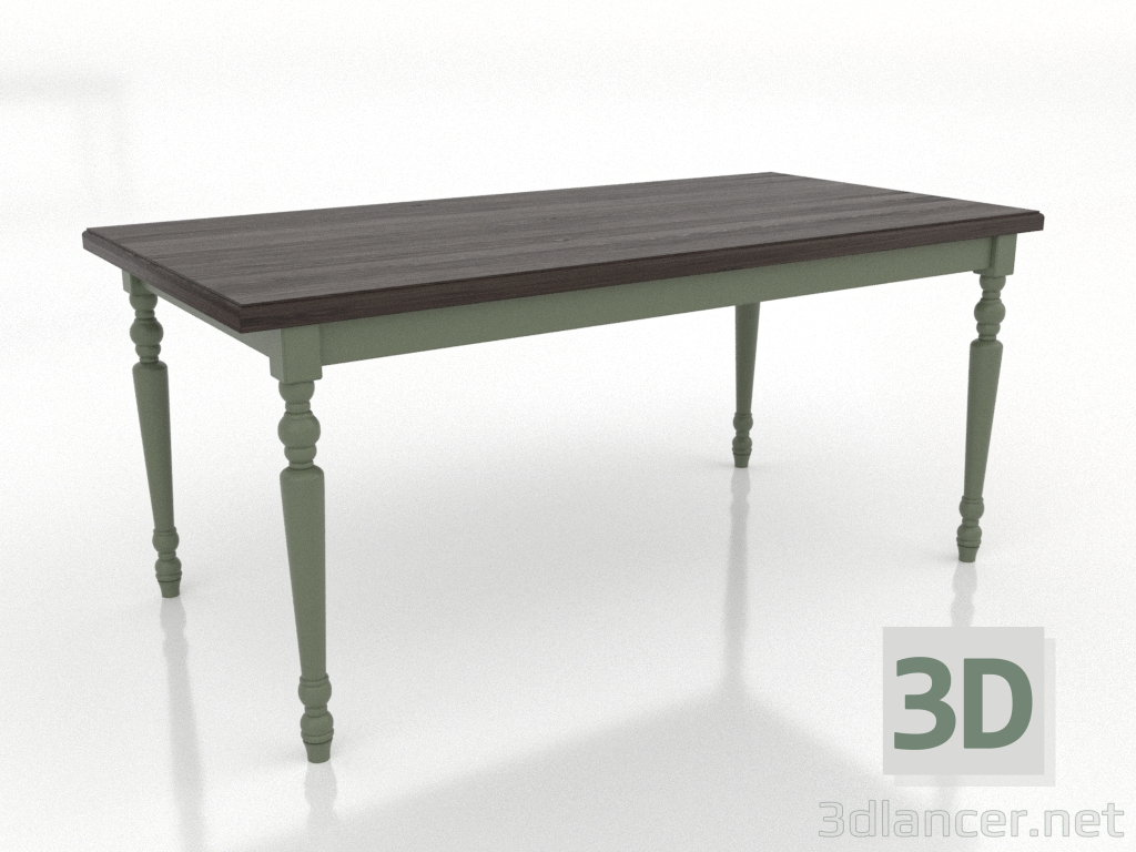 Modelo 3d Mesa de jantar 1600x800 mm (verde, freixo nogueira) - preview Modelo 3d Mesa de jantar 1600x800 mm (verde, freixo nogueira) - preview