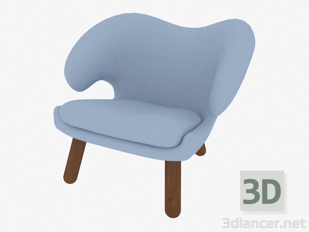 Modelo 3d Poltrona Poltrona Finn Juhl Pelican - preview