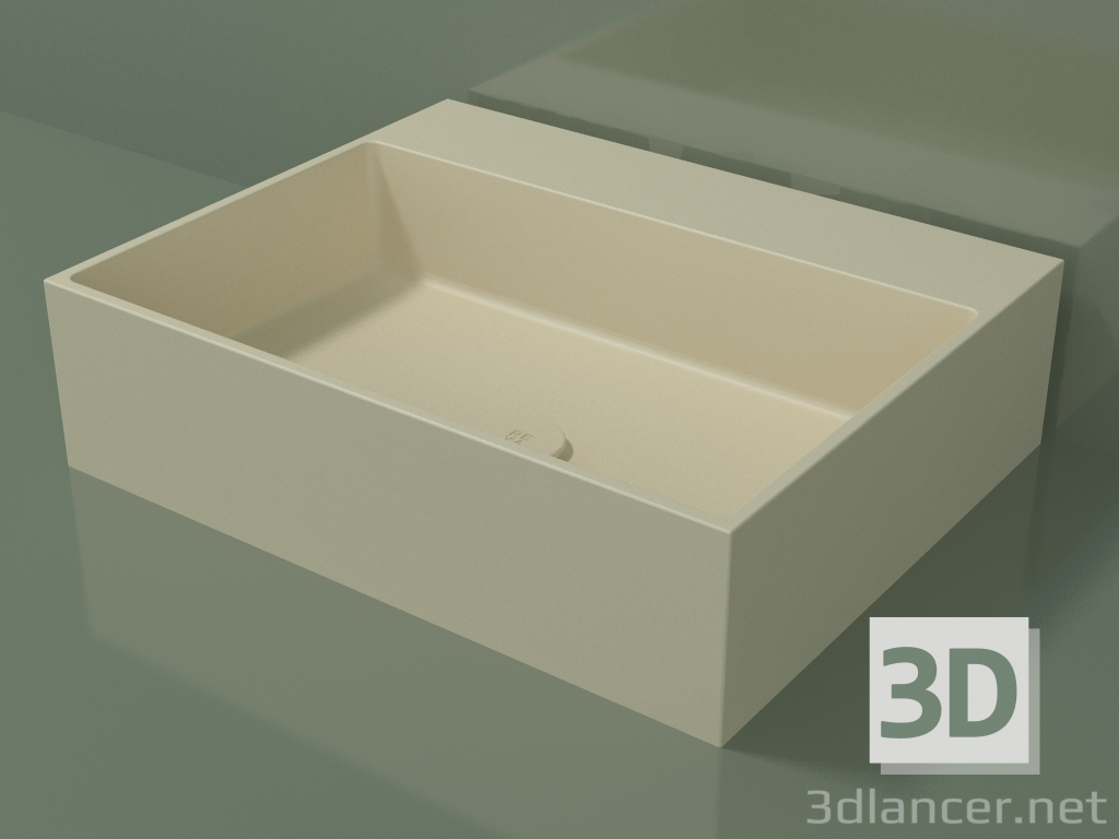 modello 3D Lavabo da appoggio (01UN31302, Bone C39, L 60, P 48, H 16 cm) - anteprima