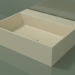 modello 3D Lavabo da appoggio (01UN31302, Bone C39, L 60, P 48, H 16 cm) - anteprima