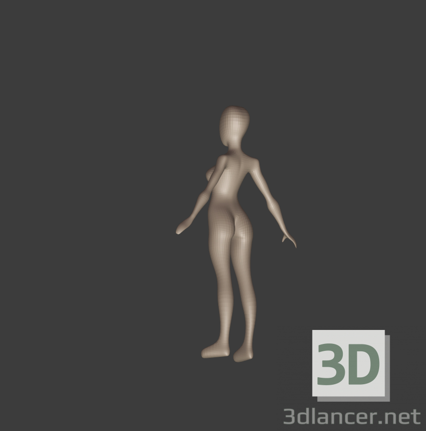 3D Modell niedrige Poly-Mesh-Basis von Dute - Vorschau