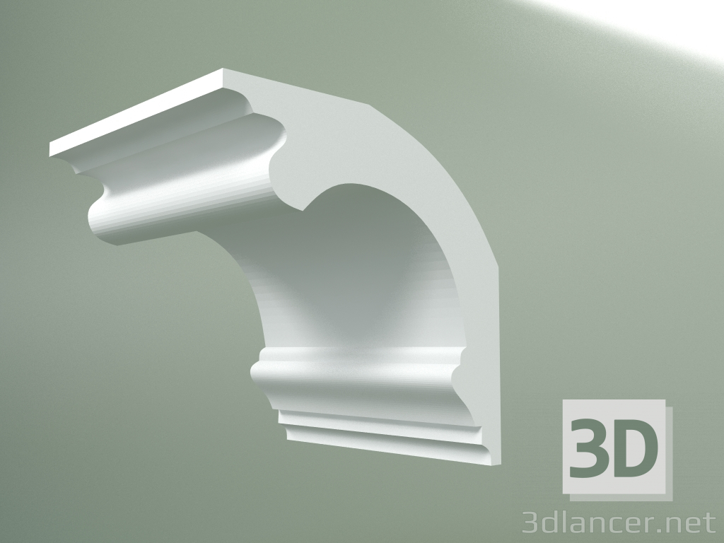 Modelo 3d Cornija de gesso (plinto de teto) KT114 - preview