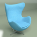 3d model Sillón Egg (azul claro) - vista previa