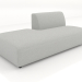 3d model Sofa module 1 seater (L) 180x90 extended to the left - preview