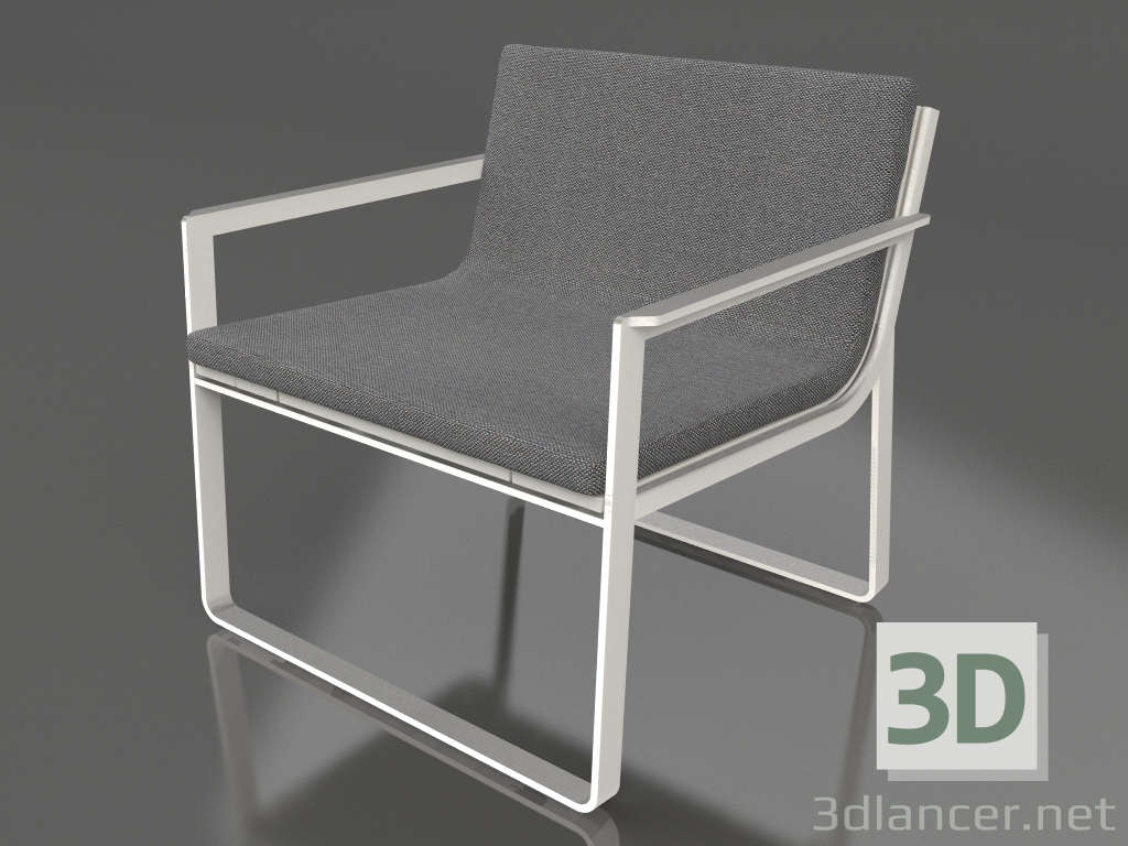 modèle 3D Fauteuil club (Gris agate) - preview