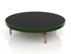 Round coffee table Ø90x22 (Bottle green, DEKTON Domoos)