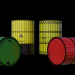 3d Pack of barrels v1_New and Branded model buy - render