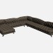 3d model Sofa corner Super roy capitonne 3 - preview