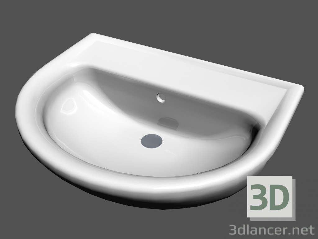 3D Modell Waschbecken Konsole L Pro R3 (560х440х185) - Vorschau