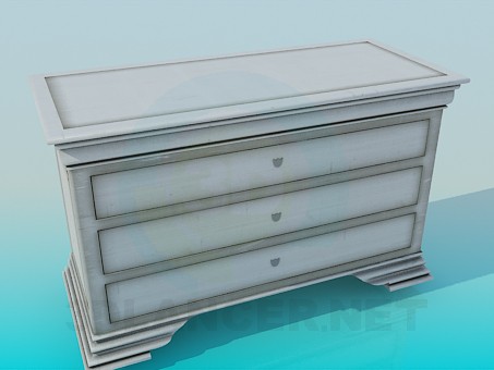 modello 3D Commode - anteprima