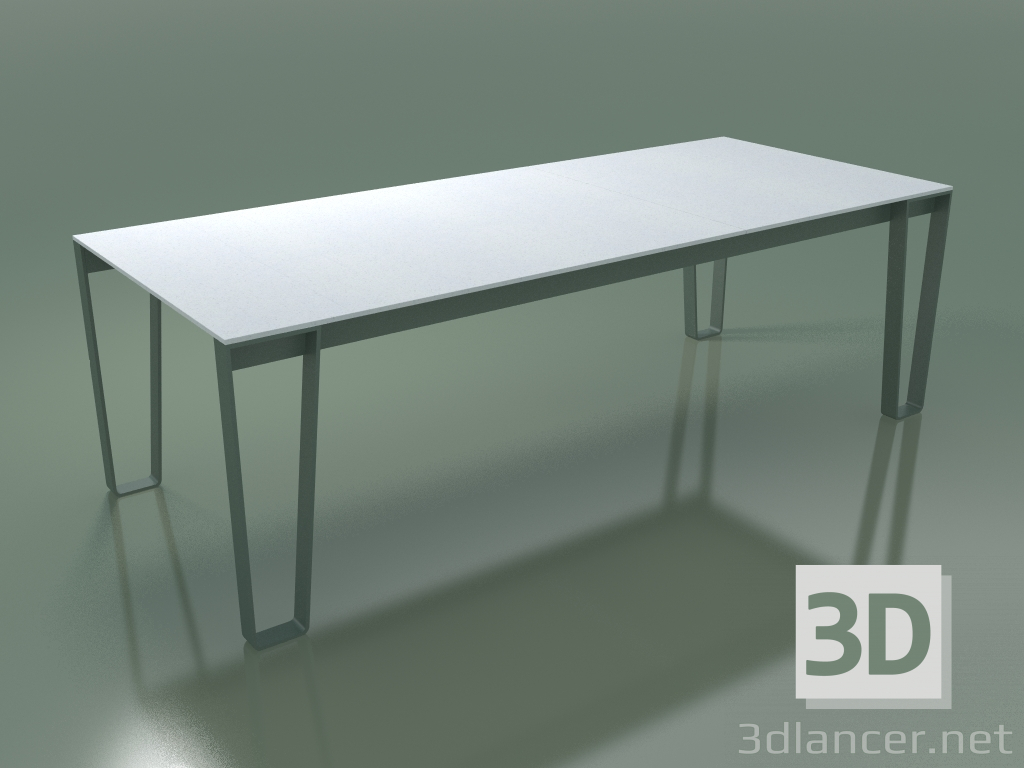 modèle 3D Table à manger d'extérieur InOut (933, ALLU-SA, lattes en pierre de lave émaillée blanche) - preview