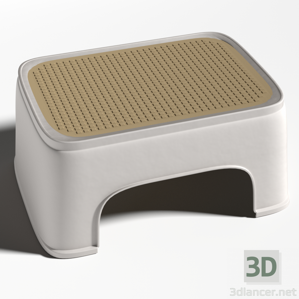 Reposapiés taburete 3D modelo Compro - render