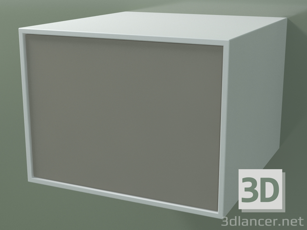 modello 3D Scatola (8AUABB01, Glacier White C01, HPL P04, L 48, P 50, H 36 cm) - anteprima